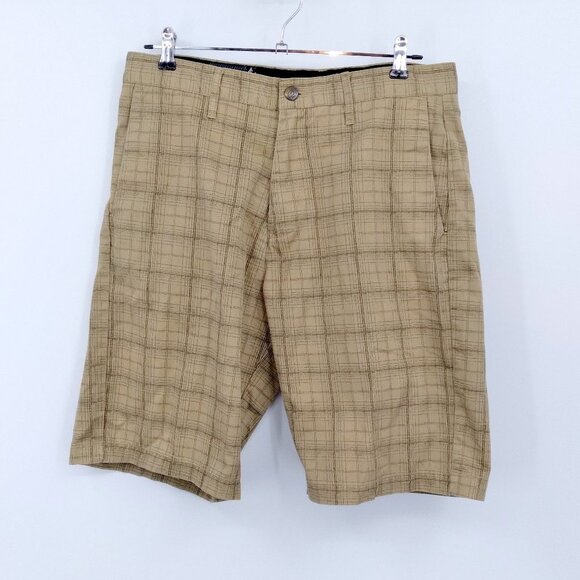 Volcom Other - Volcom Corpo Class Men Chino Plaid Shorts Size 32